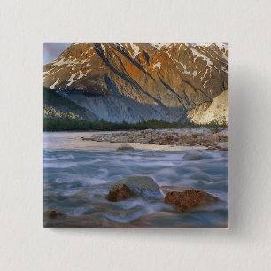 Canada, British Columbia, Alsek River Valley. 15 Cm Square Badge