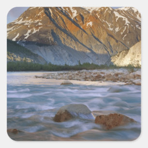 Canada, British Columbia, Alsek River Valley. Square Sticker