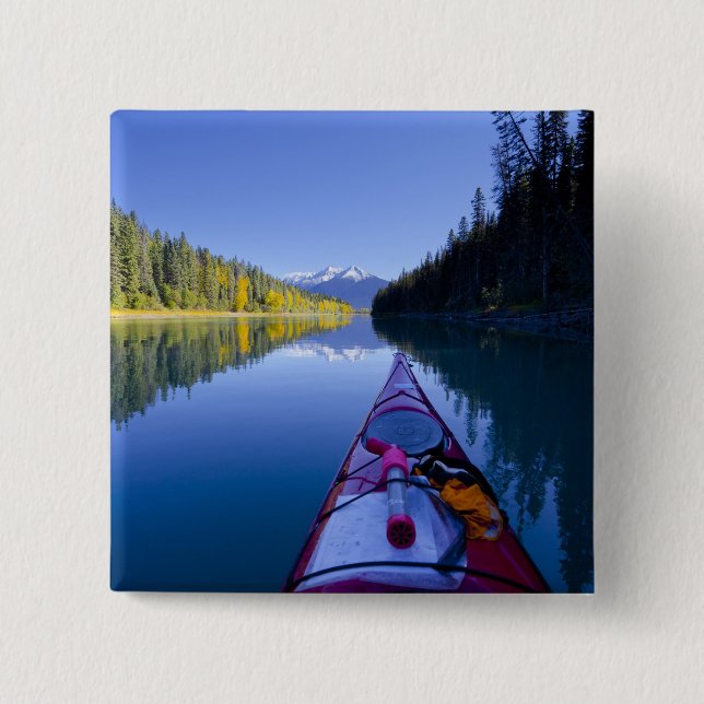 Canada, British Columbia, Bowron Lakes 15 Cm Square Badge (Front)