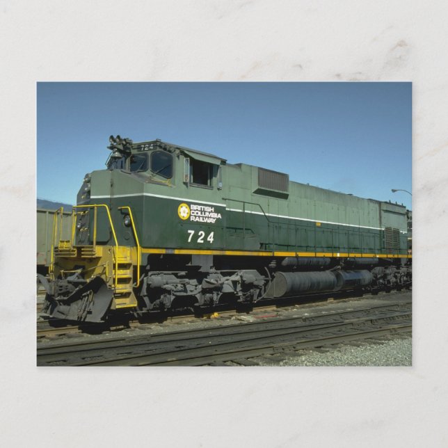 Canada, British Columbia, Ry MLW M630 Postcard (Front)