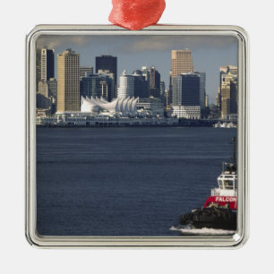 Canada, British Columbia, Vancouver. Downtown Metal Tree Decoration