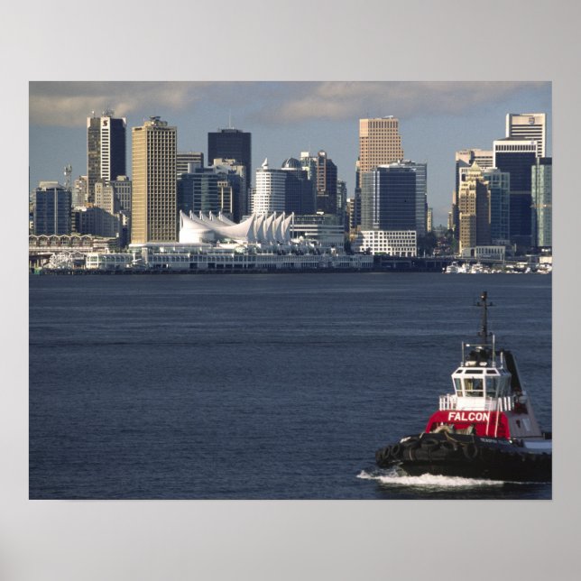 Canada, British Columbia, Vancouver. Downtown Poster (Front)