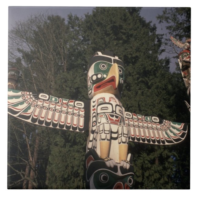 Canada, British Columbia, Vancouver.  Native Tile (Front)