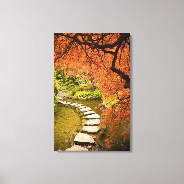 CANADA, British Columbia, Victoria. Autumn Canvas Print (Front)