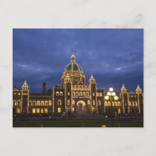 CANADA, British Columbia, Victoria. Evening, Postcard