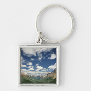 Canada, British Columbia, Yoho NP. Puffy clouds Key Ring