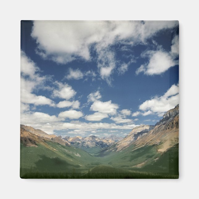 Canada, British Columbia, Yoho NP. Puffy clouds Magnet (Front)