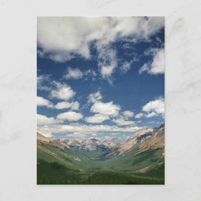 Canada, British Columbia, Yoho NP. Puffy clouds Postcard (Front)