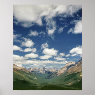 Canada, British Columbia, Yoho NP. Puffy clouds Poster
