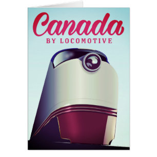 Canada By locomotive 1950s train poster