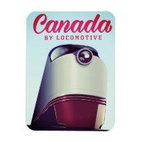 Canada By locomotive 1950s train poster