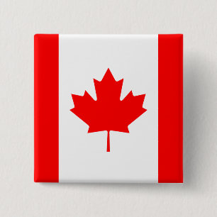 Canada (Canadian) Flag 15 Cm Square Badge