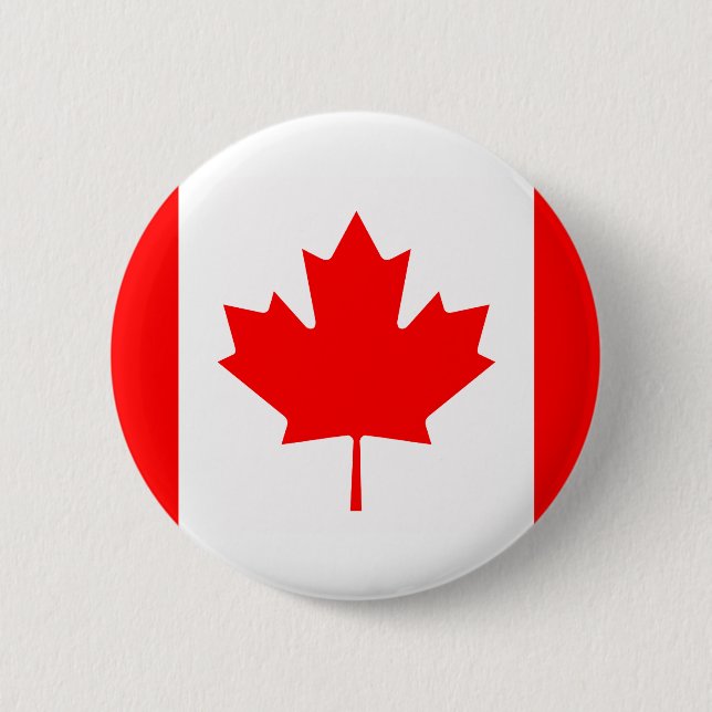 Canada - Canadian Flag 6 Cm Round Badge (Front)