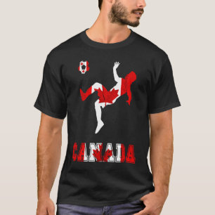 Canada Canadian Flag Canadian Soccer Player Canada T-Shirt