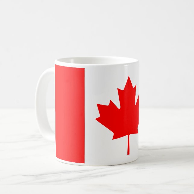 Canada (Canadian) Flag Coffee Mug (Front Left)