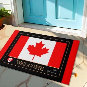 Canada & Canadian Flag house mats, sports Welcome Doormat