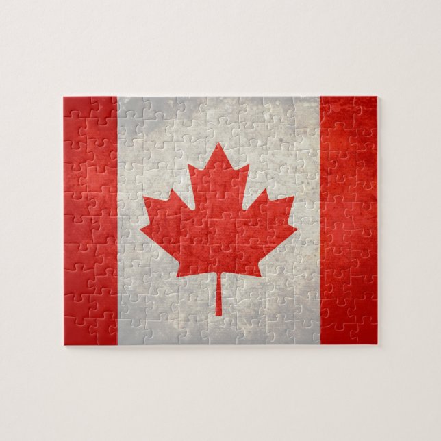 Canada; Canadian Flag Jigsaw Puzzle (Horizontal)