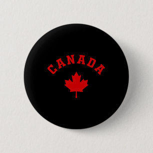 Canada Canadian Flag Maple Leaf Logo Hiking Skiing 6 Cm Round Badge