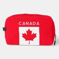CANADA. Canadian flag. Patriotic. Toiletry bag