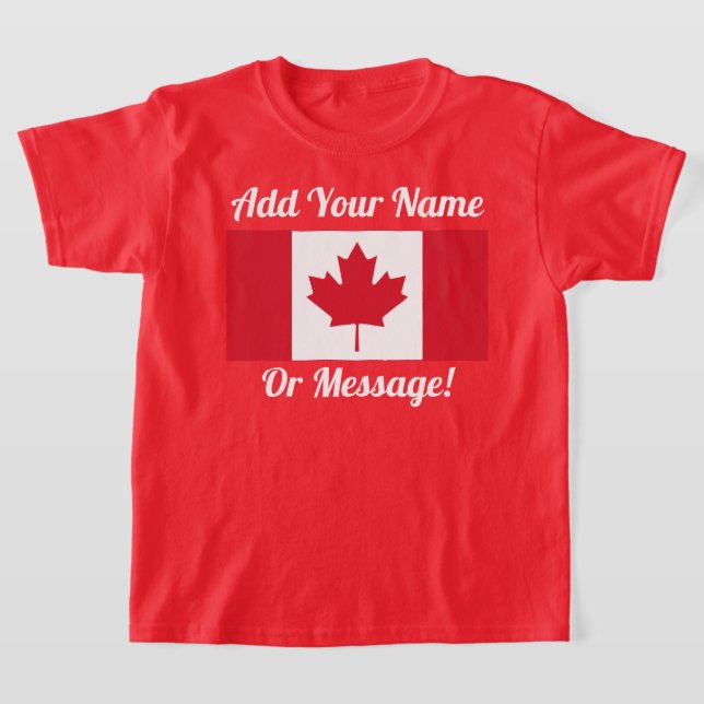 Canada Canadian Flag T-Shirt (Laydown)