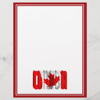 CANADA Canadian Flag Text