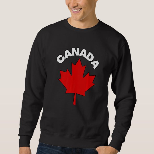 Canada Canadian Maple Leaf Country Flag   Sweatshirt (Front)