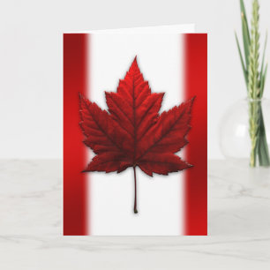 Canada Cards Canada Flag Greeting Cards Custom