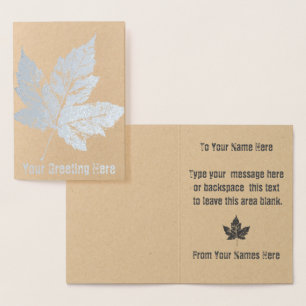 Canada Cards Canada Greeting Cards Custom Silver