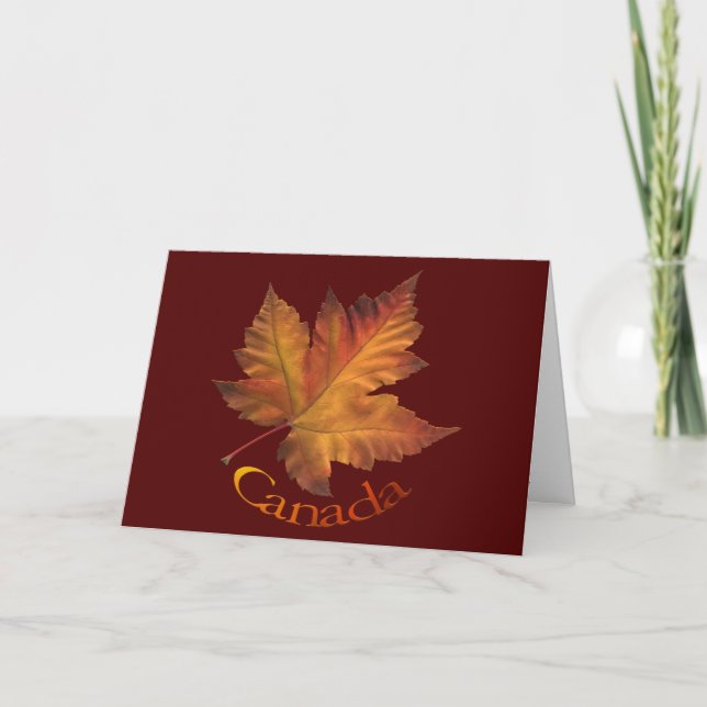 Canada Cards Canada Maple Leaf Greeting Cards (Front)