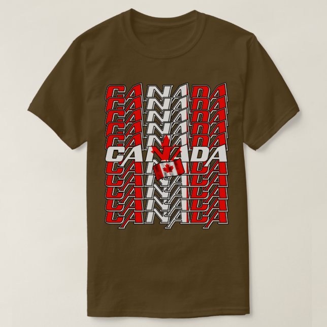 Canada Cascade text 4 T-Shirt (Design Front)