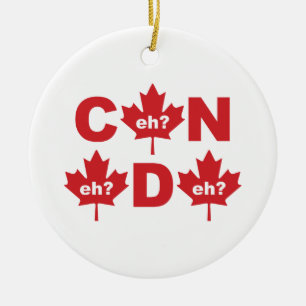 Canada Ceramic Tree Decoration