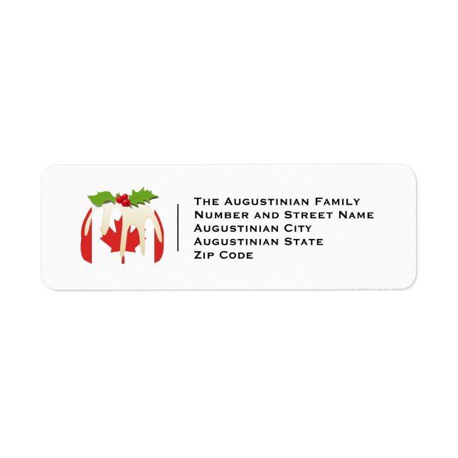 CANADA | Christmas Pudding | Festive Address (Front)