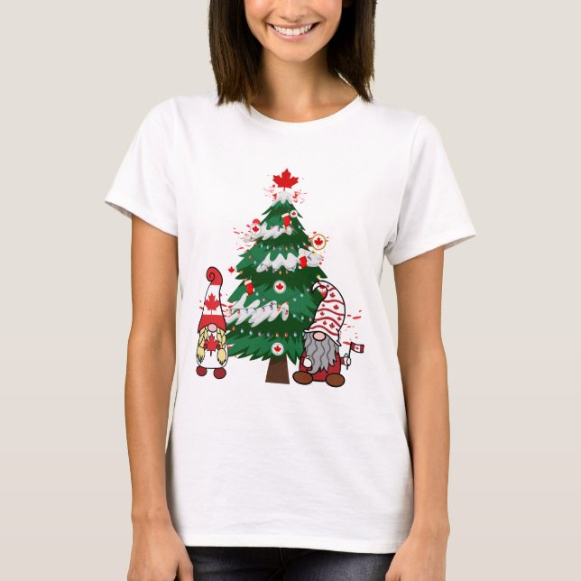 Canada Christmas Tree Canadian Ugly X-mas Sweater  (Front)