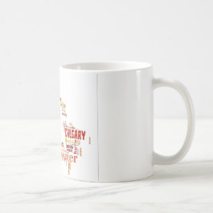 Canada Cities Word Art Coffee Mug