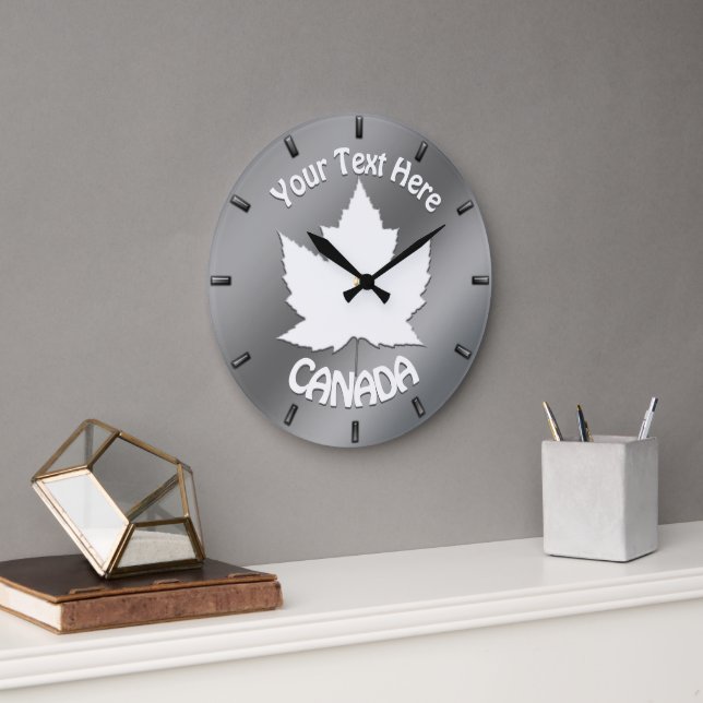 Canada Clock Canada Souvenir Wall Clock Customise  (Office)