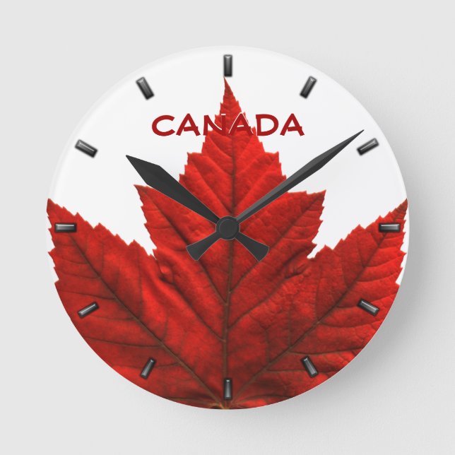 Canada Clock Canada Souvenir Wall Clocks & Gifts (Front)