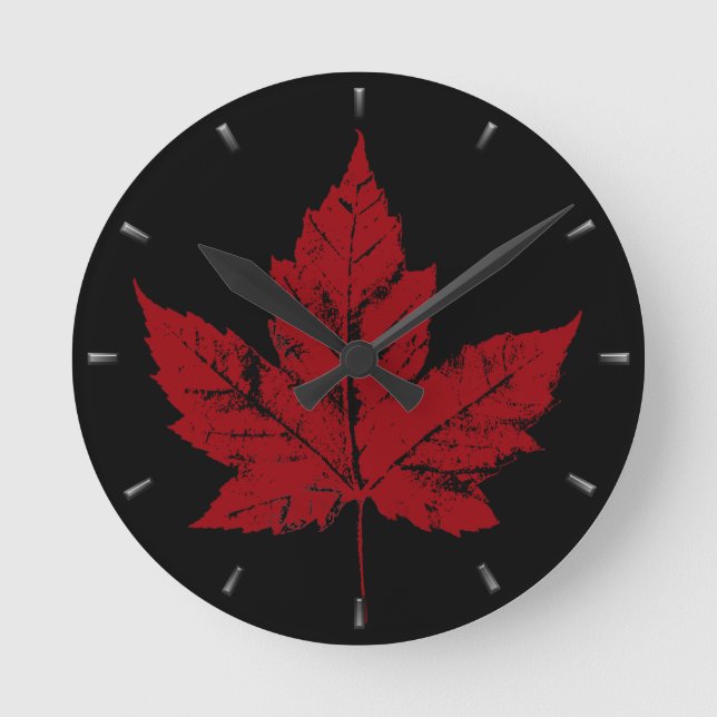Canada Clock Cool Canada Souvenir Wall Clocks Gift (Front)