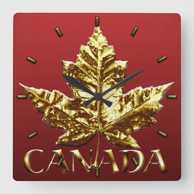 Canada Clock Gold Medal Canada Souvenir Clock (Front)