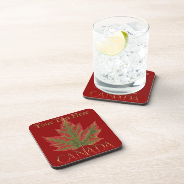 Canada Coaster Canada Maple Leaf Custom Souvenirs (Right Side)