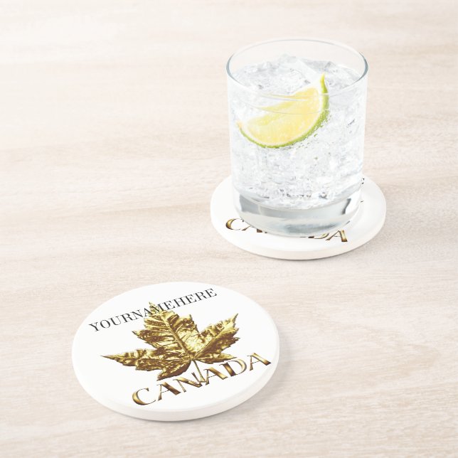 Canada Coaster Gold Canada Team Coaster (Side)