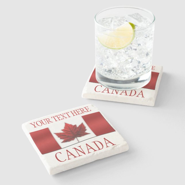 Canada Coasters Canada Maple Leaf Souvenir Coaster (Side)