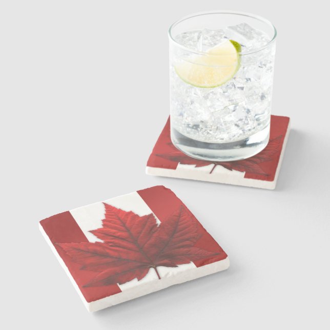 Canada Coasters Canada Maple Leaf Souvenir Coaster (Side)