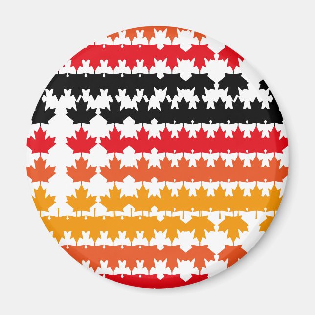 CANADA COLORS MAPLE BY MASANSER PIXELAT MAGNET (Front)
