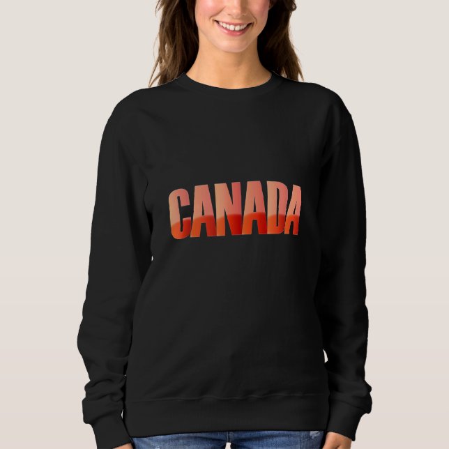 Canada Country Flag S Colours Graphic Sweatshirt (Front)