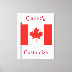 Canada Country Flag Thunder_Cove Canvas Print