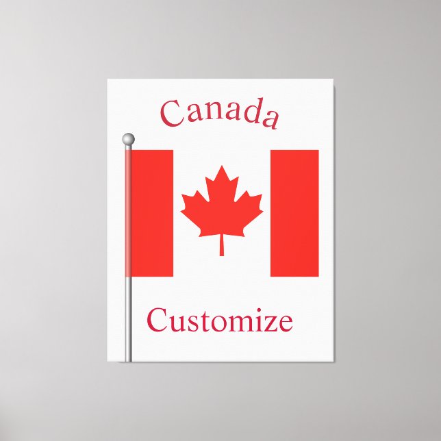 Canada Country Flag Thunder_Cove Canvas Print (Front)