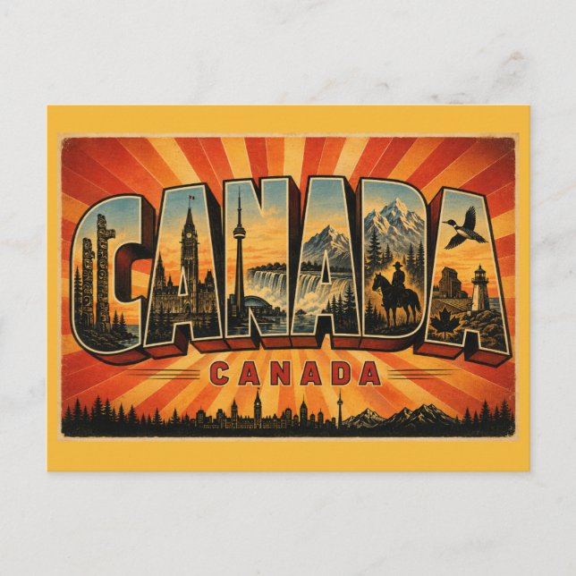Canada Country Vintage Postcard (Front)