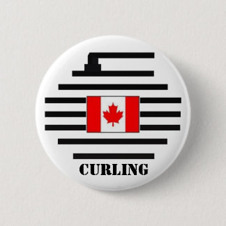 Canada Curling 6 Cm Round Badge