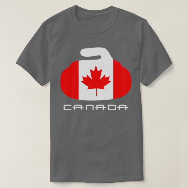 Canada Curling Hurry Hard T-Shirt (Design Front)