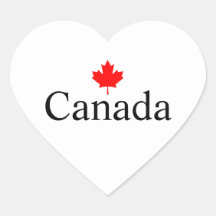 Canada custom text with red maple leaf 